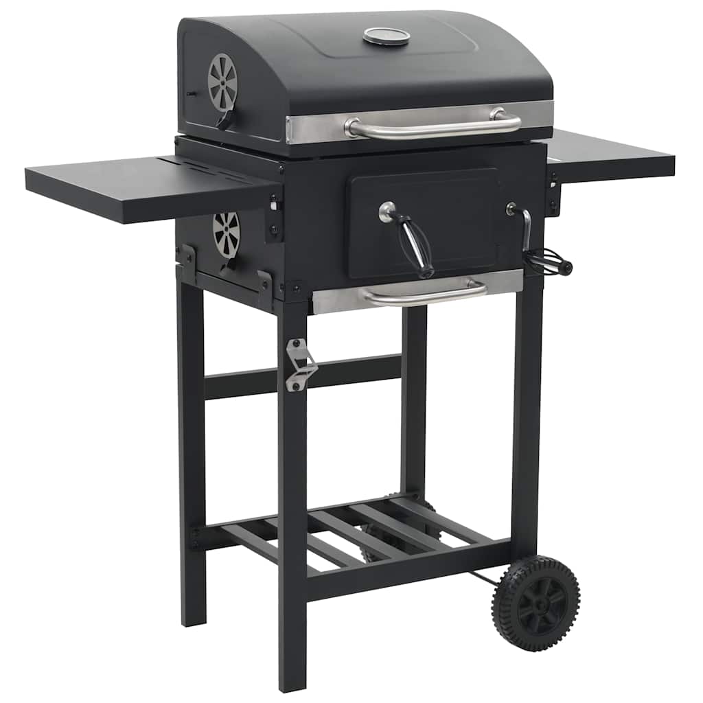 Kullgrill Med Bunnhylle Svart