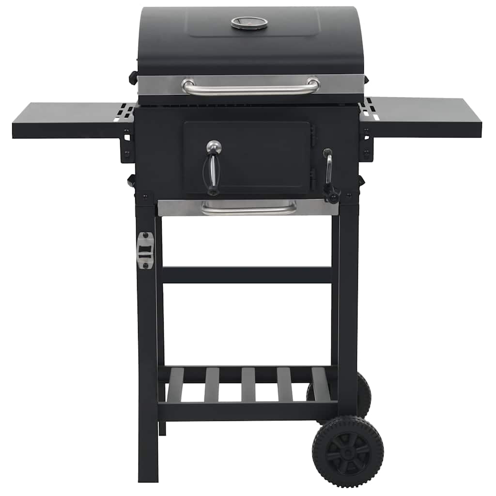Kullgrill Med Bunnhylle Svart