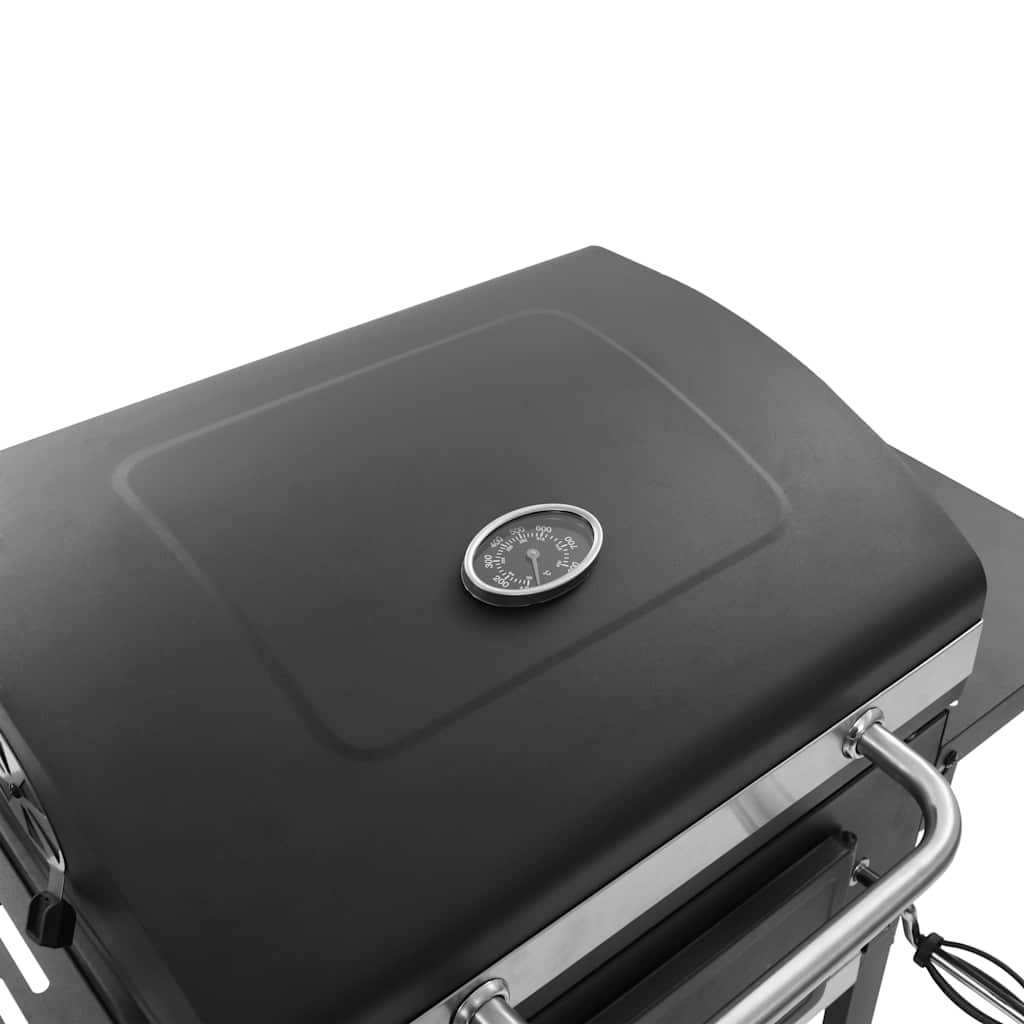 Kullgrill Med Bunnhylle Svart