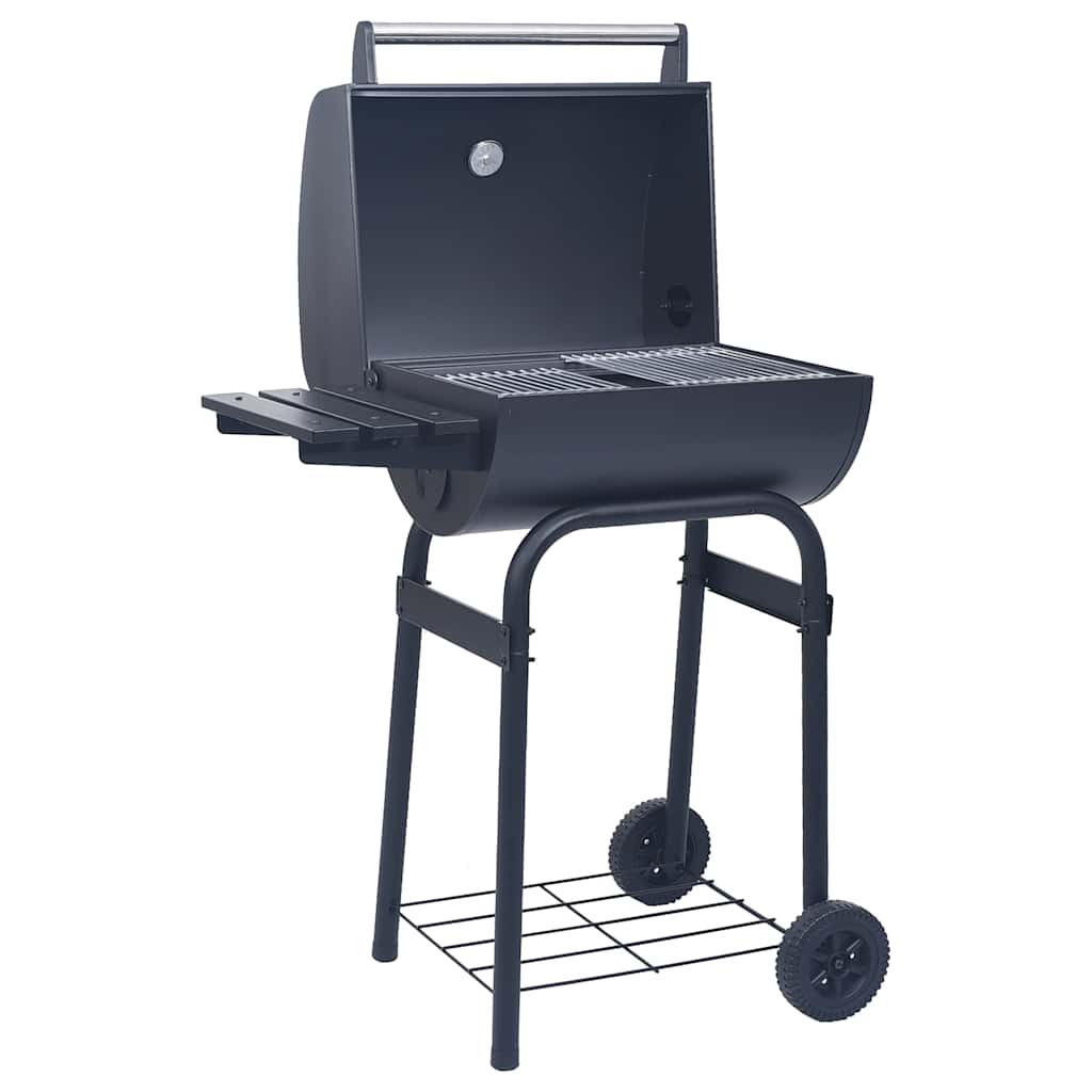 Røykgrill Med Bunnhylle Kull Svart