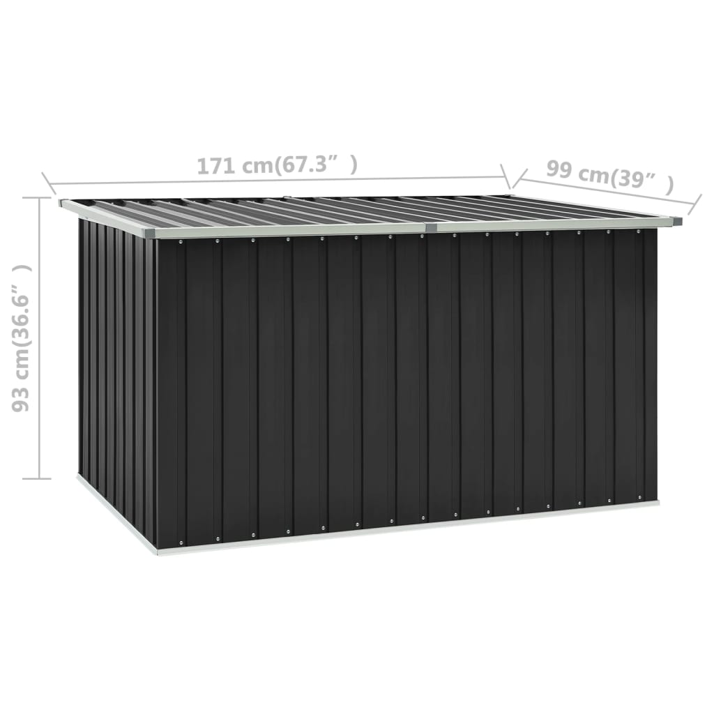 Oppbevaringskasse 171X99X93 Cm Antrasitt