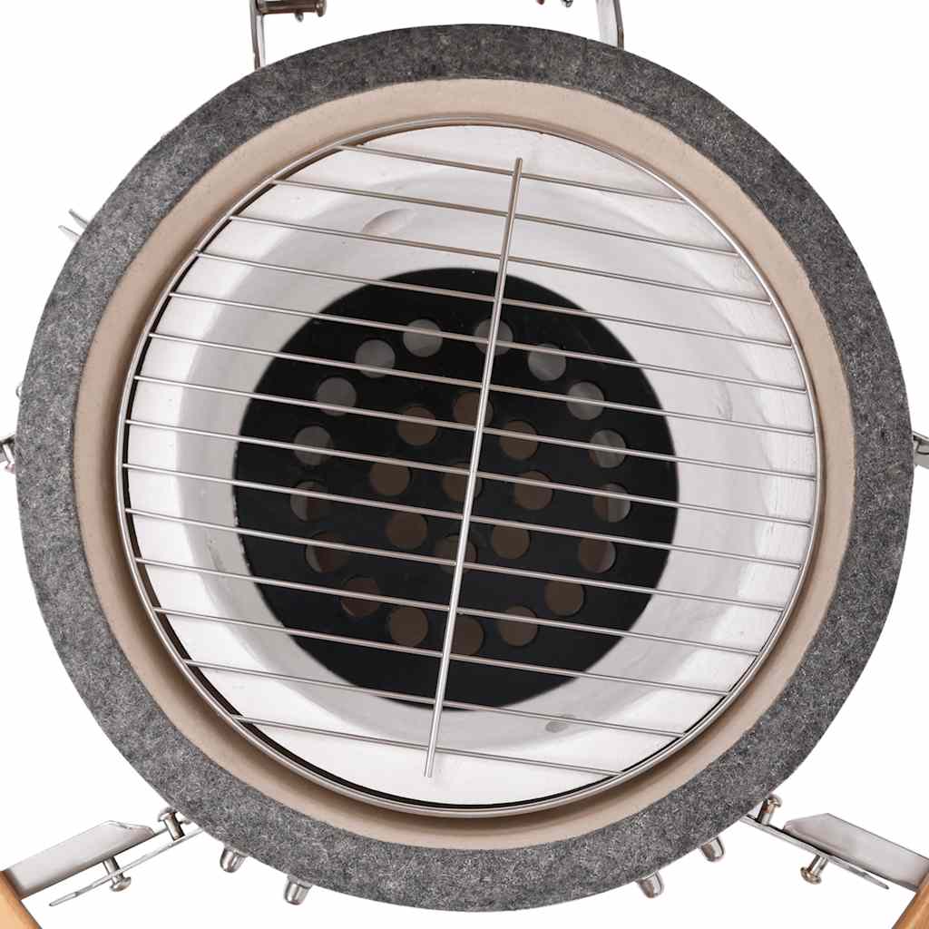 Kamado Kullgrill Med Røyker Keramisk 76 Cm