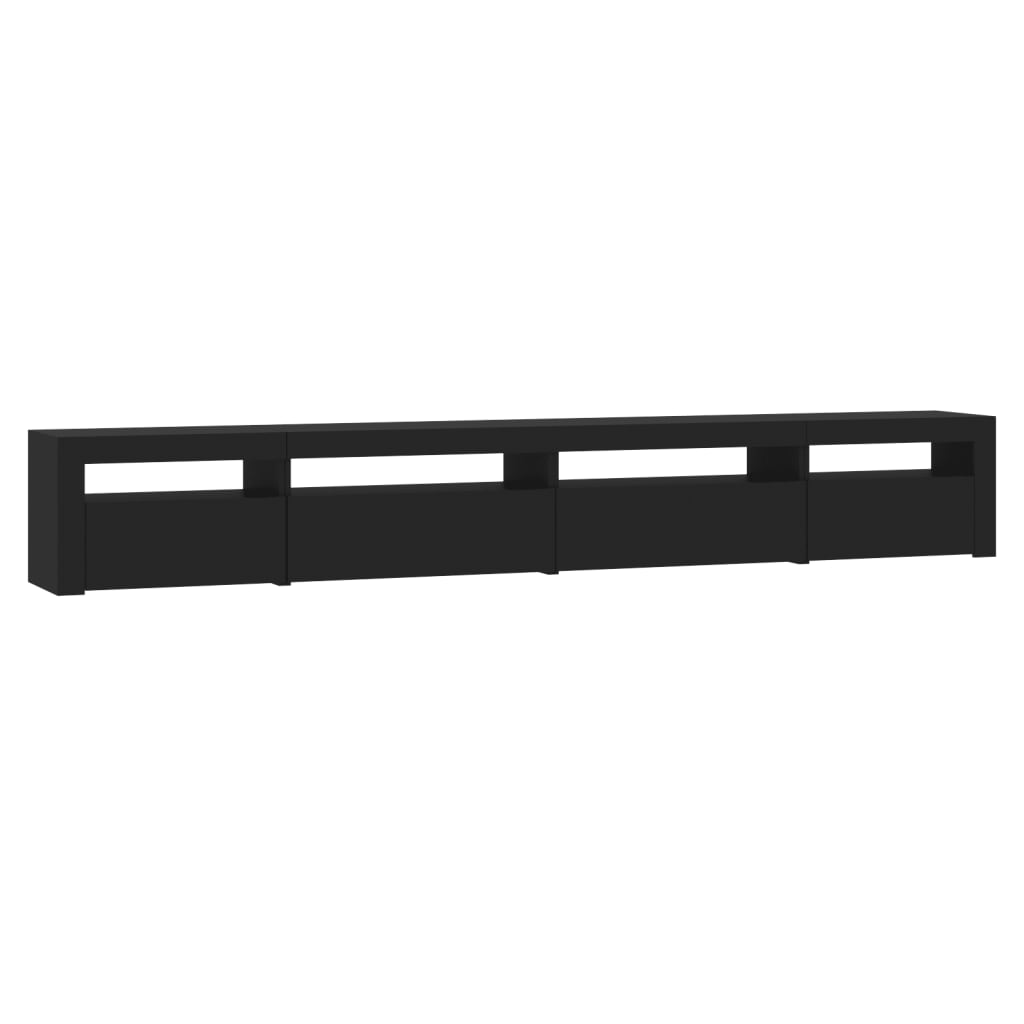 Tv-Benk Med Led-Lys Svart 270X35X40 Cm