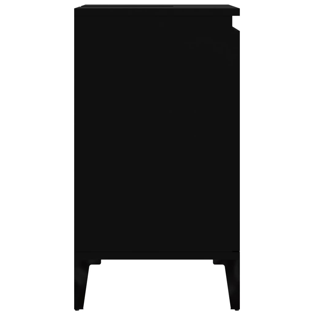 Servantskap Svart 58X33X60 Cm Konstruert Tre