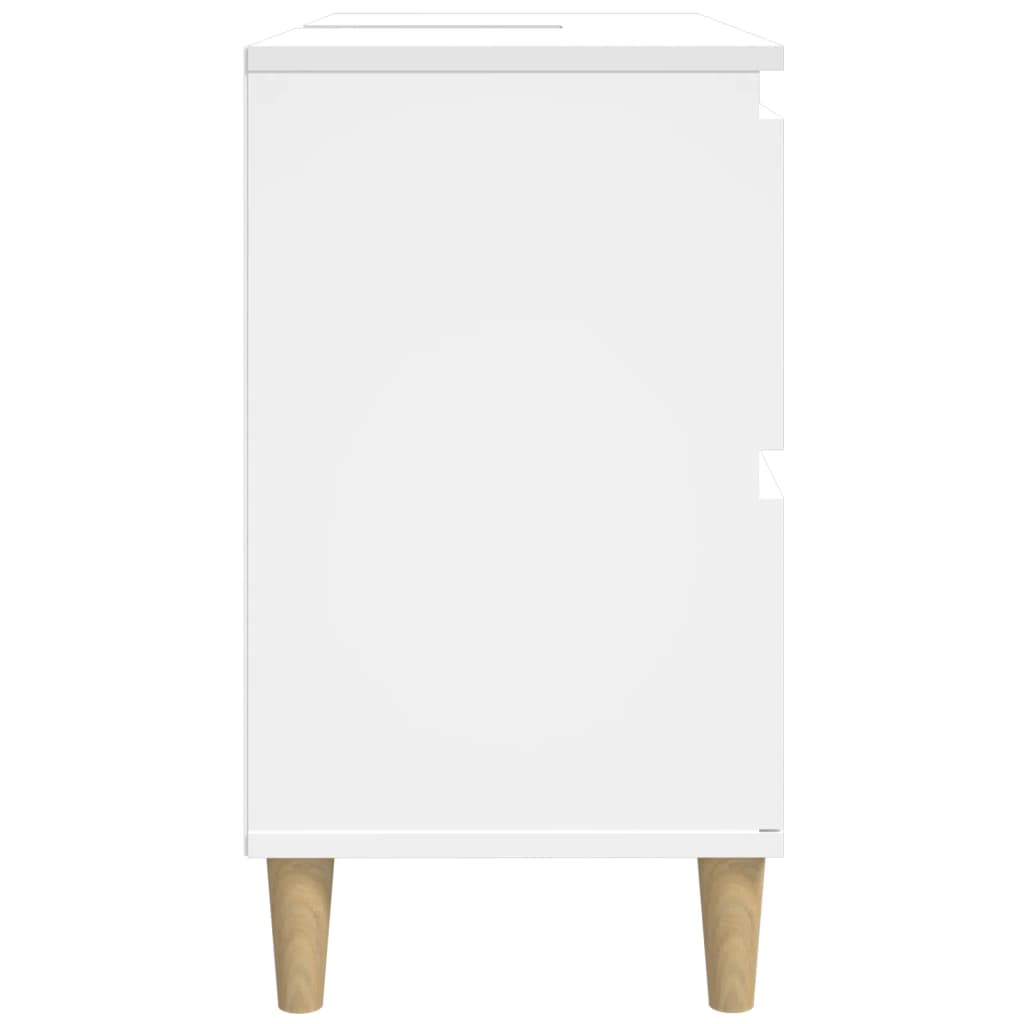 Servantskap Hvit 80X33X60 Cm Konstruert Tre