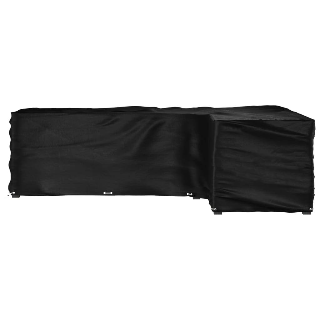 L-Formet Hagemøbeltrekk 18 Maljer 285X220X80 Cm