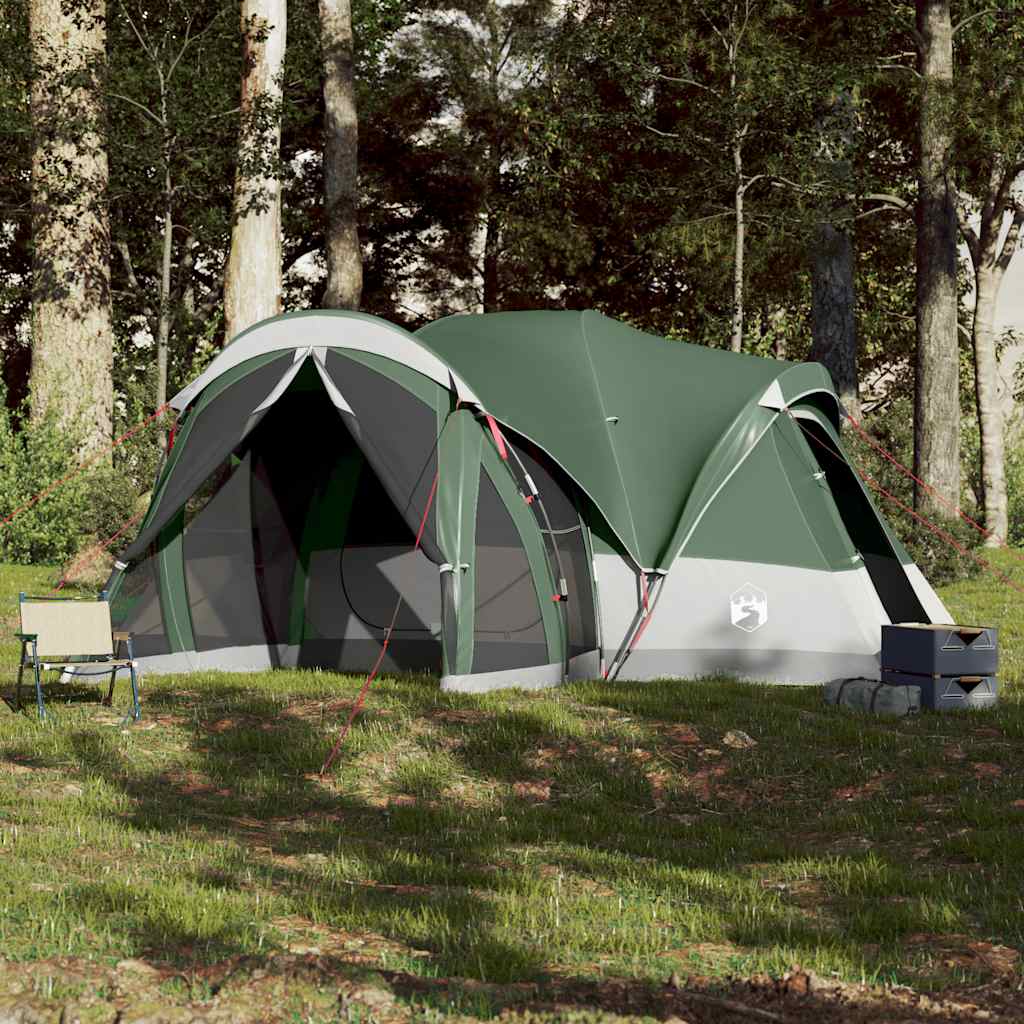 Tipi-Telt For Camping 8 Personer Grønn Vanntett