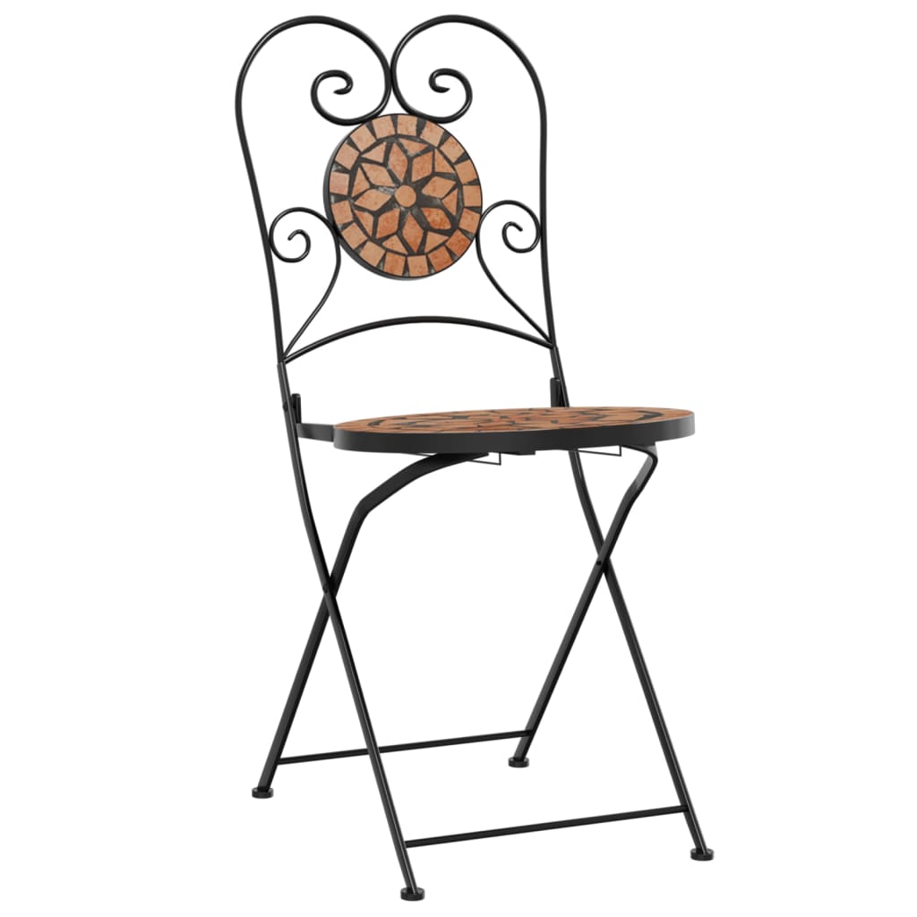 Bistrobord Med Mosaikk Terrakotta Jern Og Keramikk