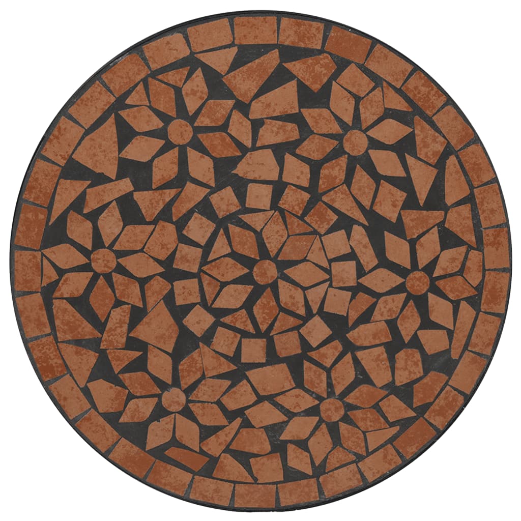 Bistrobord Med Mosaikk Terrakotta Jern Og Keramikk