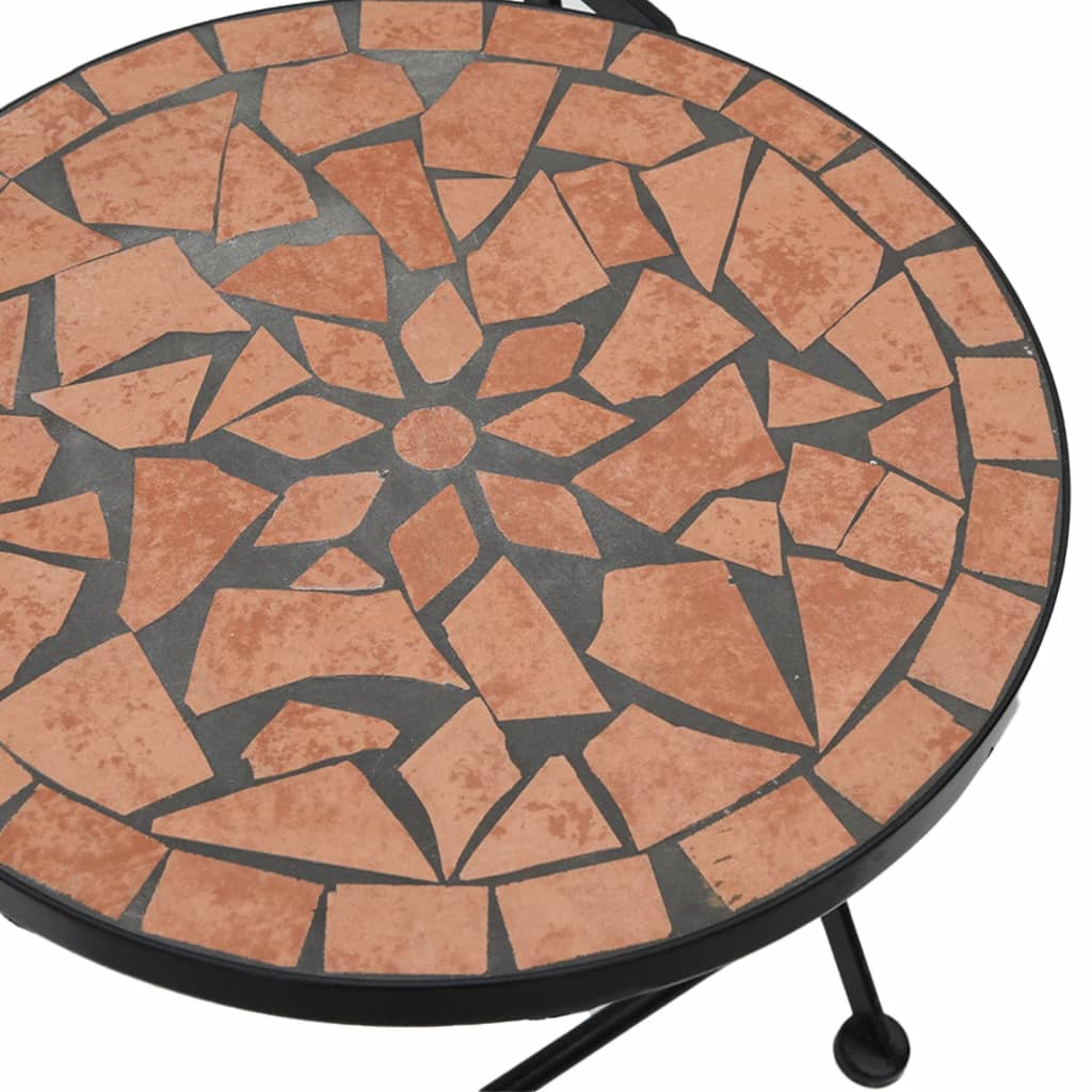 Bistrobord Med Mosaikk Terrakotta Jern Og Keramikk