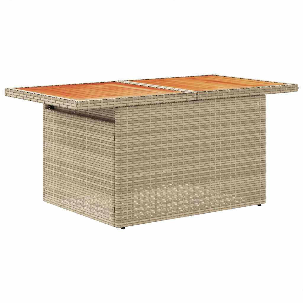 Hagesofaer Med Puter 10 Deler Beige Polyrotting Akasie