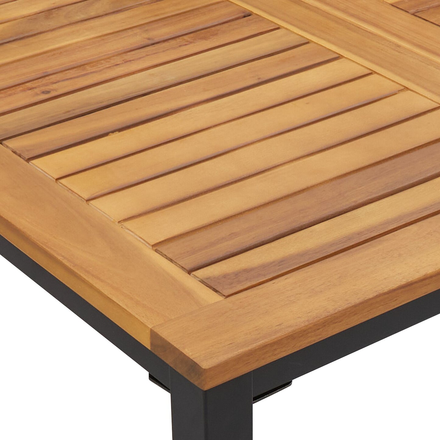 Hagebord 180X90X75 Cm Solid Akasietre Og Metall