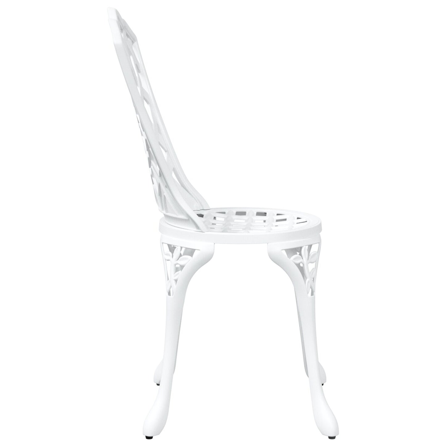 Hage Stoler 2 Stk Hvit Gjest Aluminium