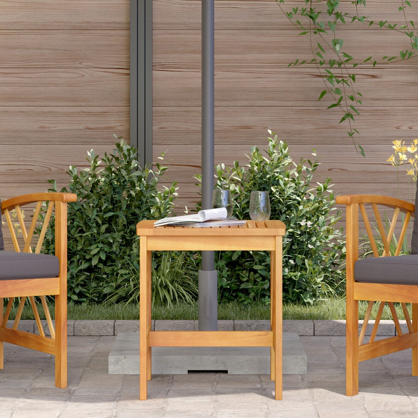 Hagebord Brun 45X45X50 Cm Solid Akasietre
