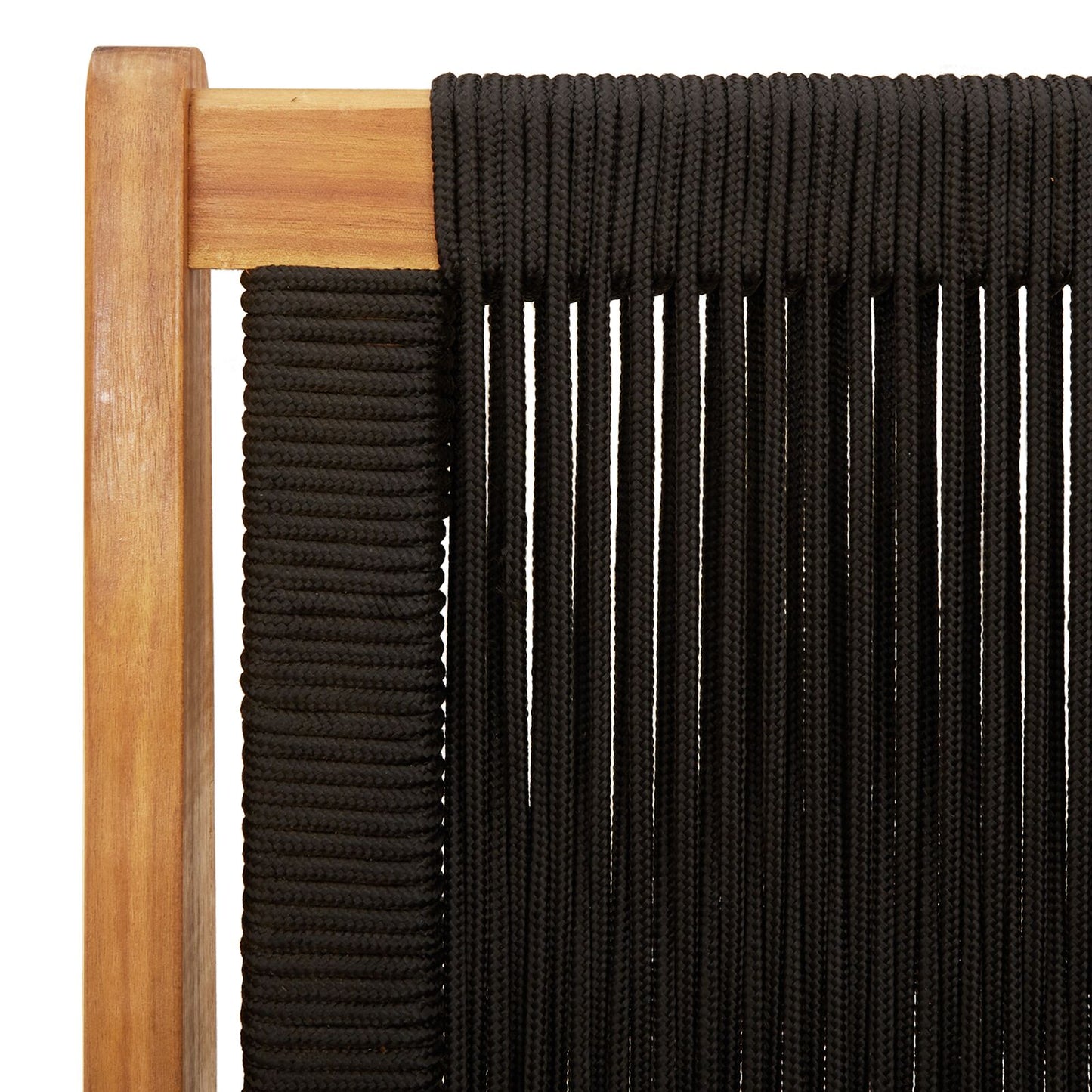 Hagebenk Svart 76X122X73 Cm Massivt Akasietre