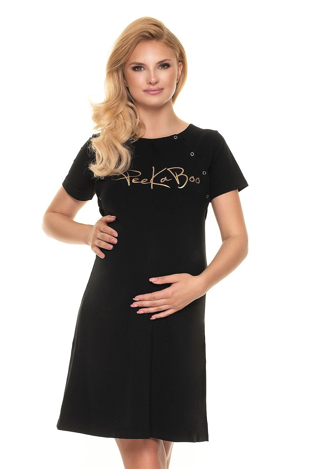 Luxe Nursing Nightgown by PeeKaBoo black / S/M MAHYSTYLE