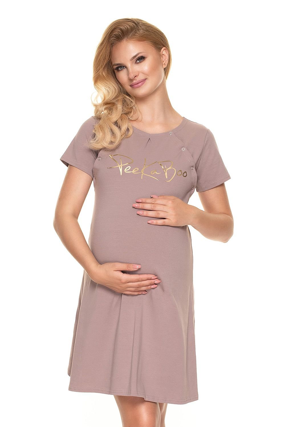 Luxe Nursing Nightgown by PeeKaBoo beige / S/M MAHYSTYLE