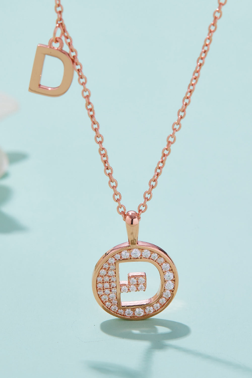 Moissanite letters Necklace