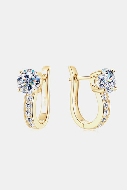 Moissanite Earrings - 2 Carat