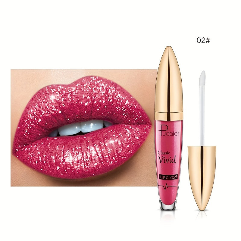 Pudaier Shiny Stars Lip Gloss – High-Gloss, Long-Lasting & Moisturizing