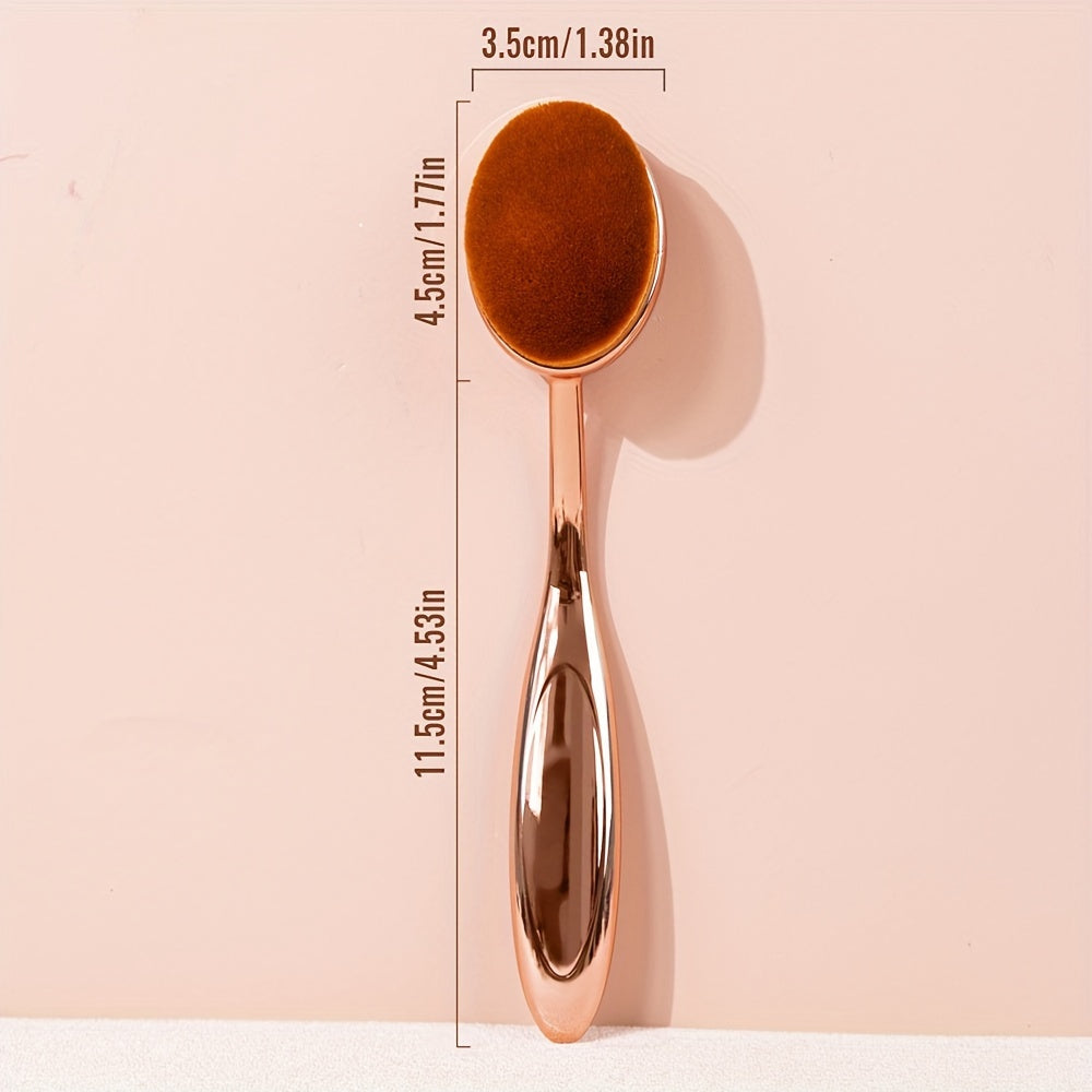 Toothbrush-Style Foundation Brush – Soft & Dense for Flawless Blending