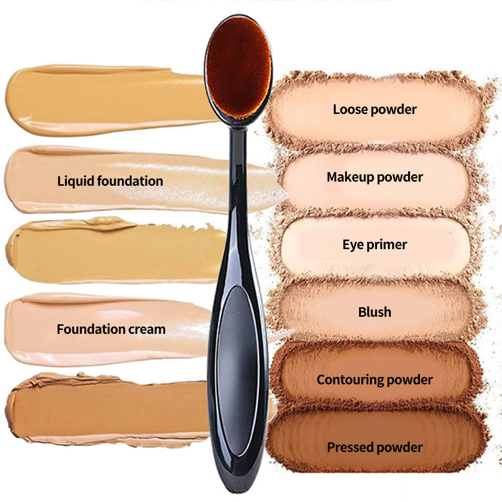 Large Toothbrush-Style Foundation Brush – Fast & Flawless Application