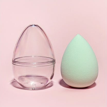 1pc Makeup Sponge with Storage Box – Dual Use Beauty Blender