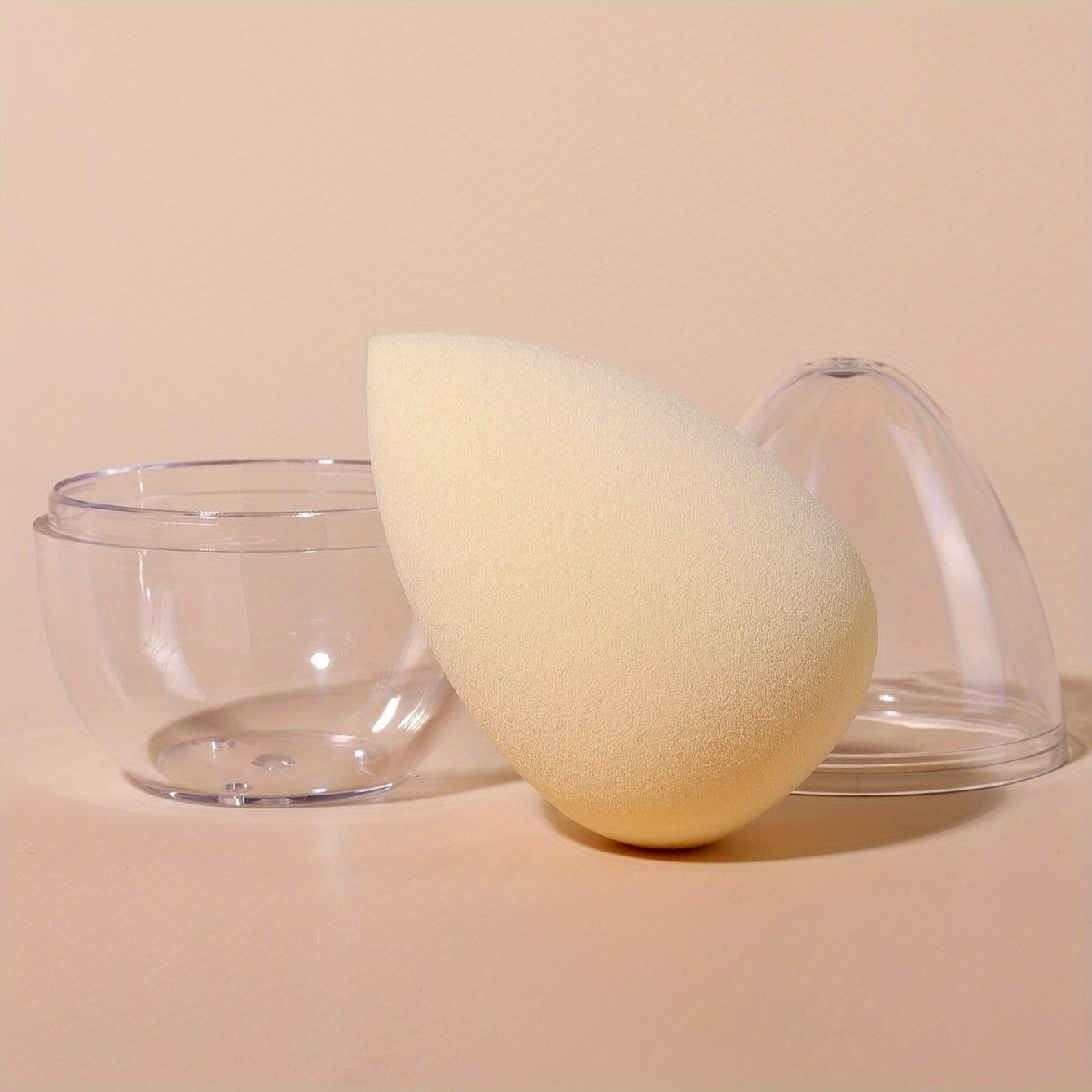 1pc Makeup Sponge with Storage Box – Dual Use Beauty Blender