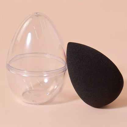 1pc Makeup Sponge with Storage Box – Dual Use Beauty Blender