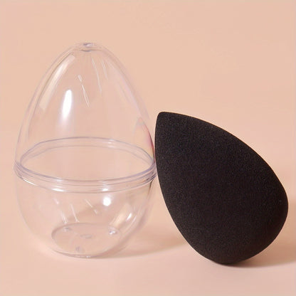 1pc Makeup Sponge with Storage Box – Dual Use Beauty Blender