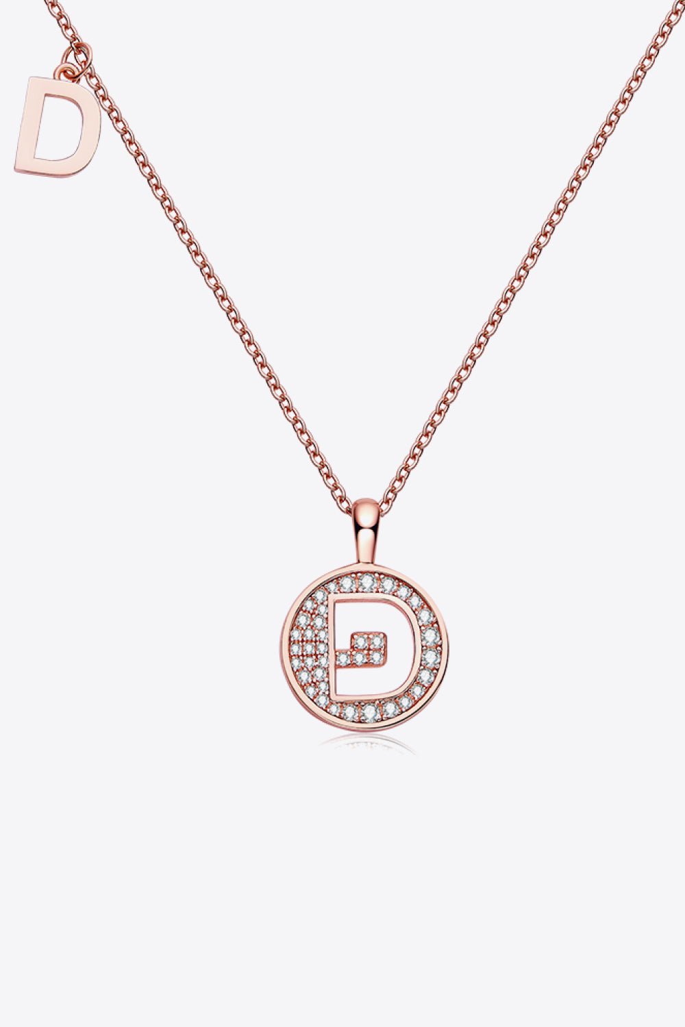 Moissanite letters Necklace