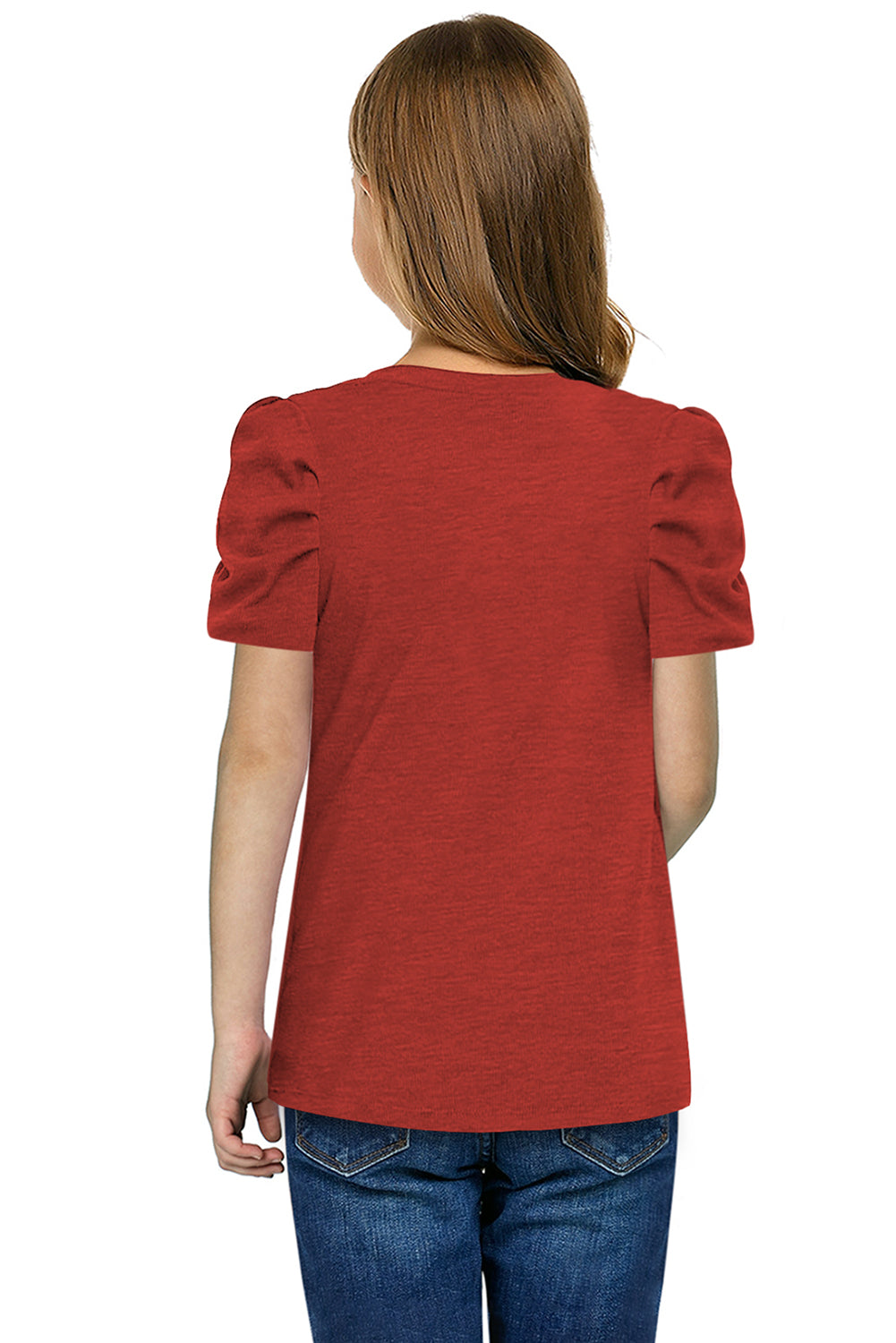 Puff Sleeve T-Shirt For Girls