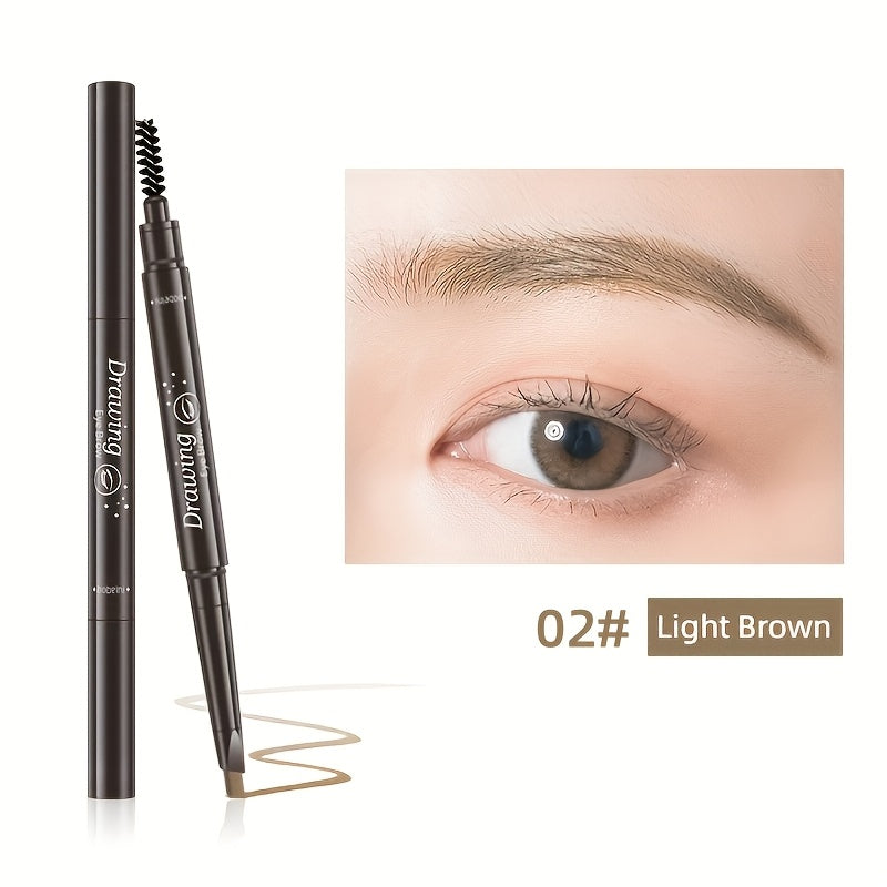 5-Color Waterproof Dual-Ended Eyebrow Pencil – Long-Lasting & Natural Look