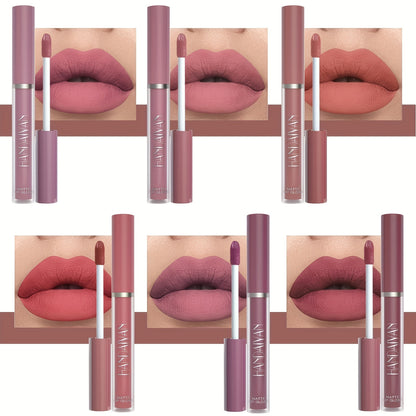 6-Piece Matte Liquid Lipstick Set – Long-Lasting, Waterproof & Non-Stick