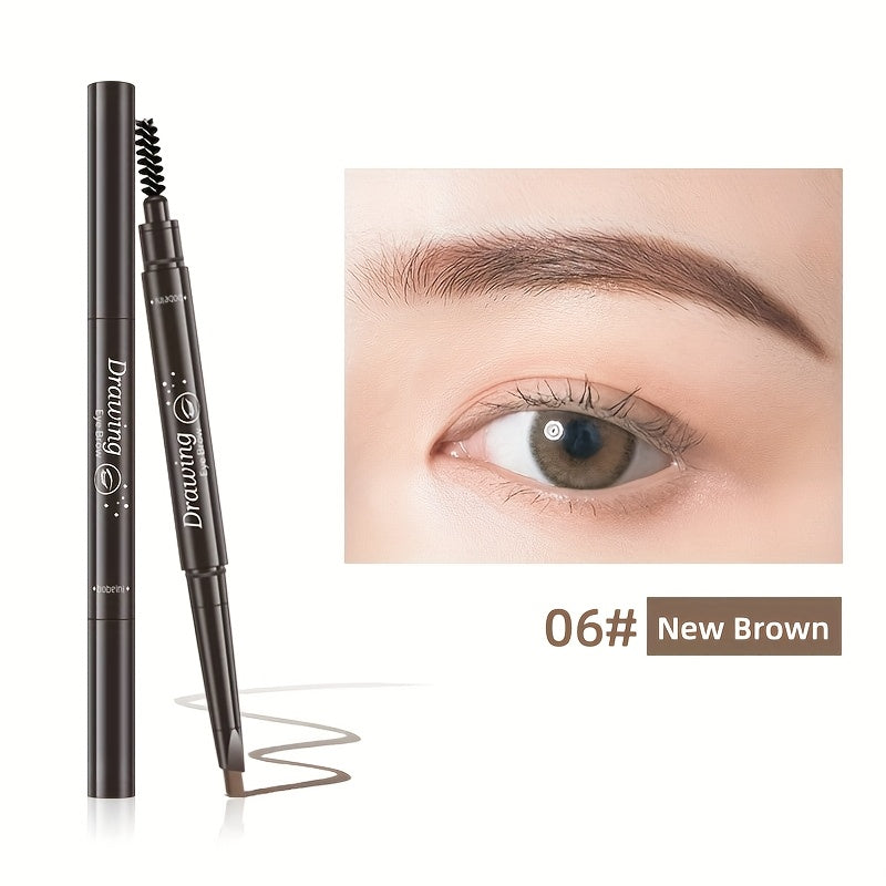 5-Color Waterproof Dual-Ended Eyebrow Pencil – Long-Lasting & Natural Look