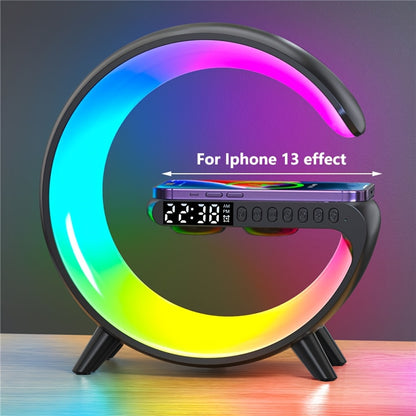 VIKEFON Multi-Function Wireless Charger & Speaker – RGB Light & Alarm Clock