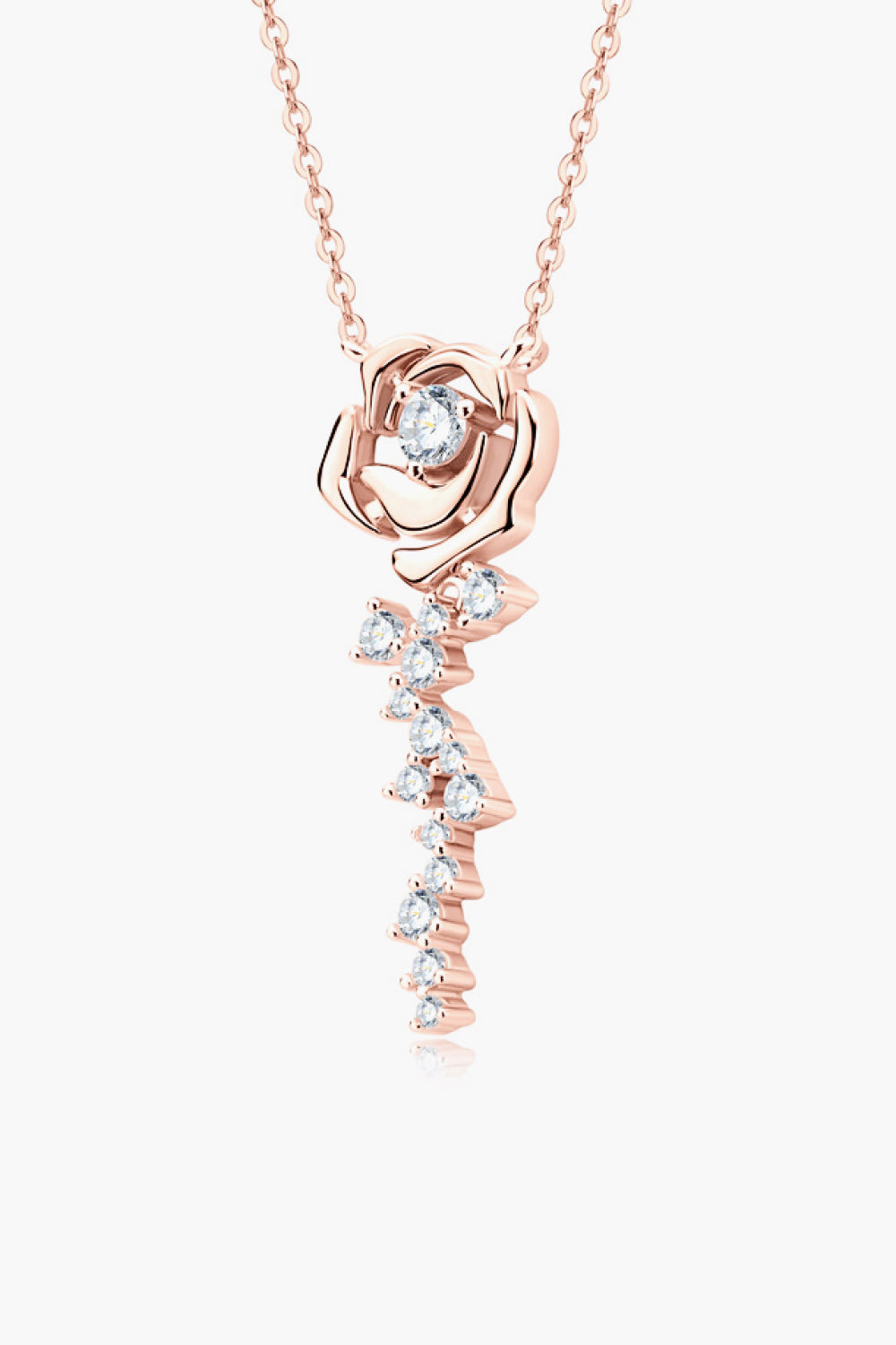 Necklace - 18K Rose Gold-Plated/ 925 Sterling Silver