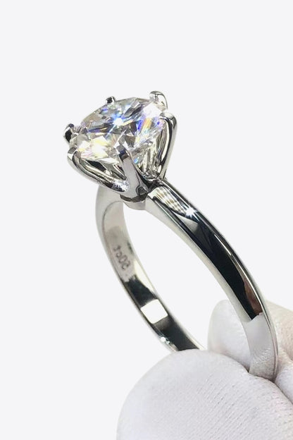 Moissanite Ring - 3 Carat