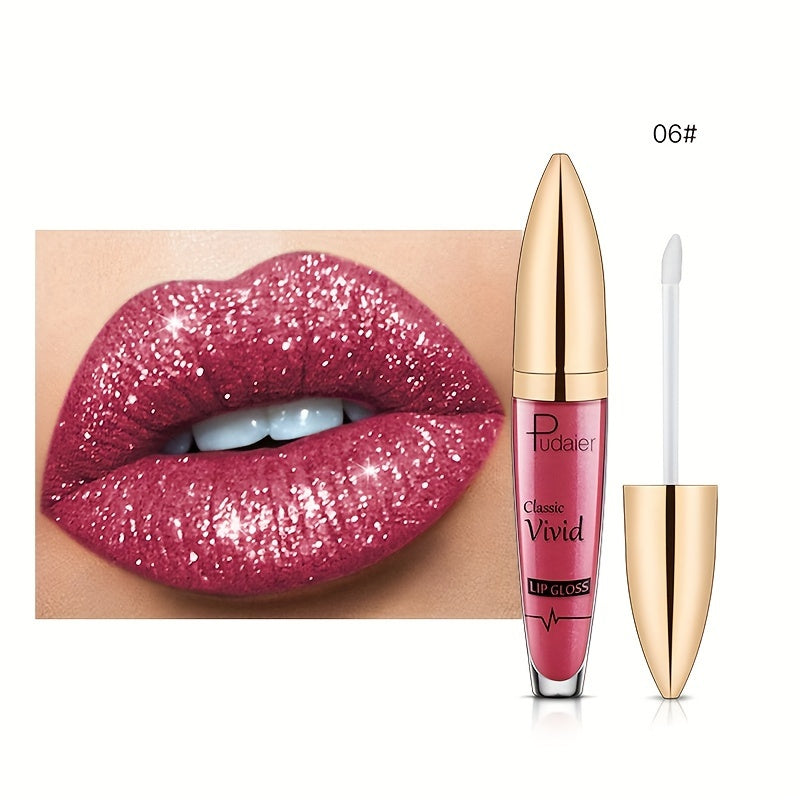 Pudaier Shiny Stars Lip Gloss – High-Gloss, Long-Lasting & Moisturizing