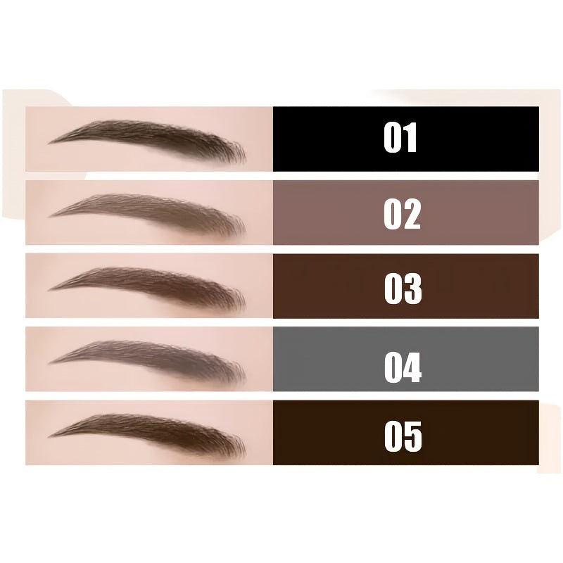 5-Color Waterproof Dual-Ended Eyebrow Pencil – Long-Lasting & Natural Look