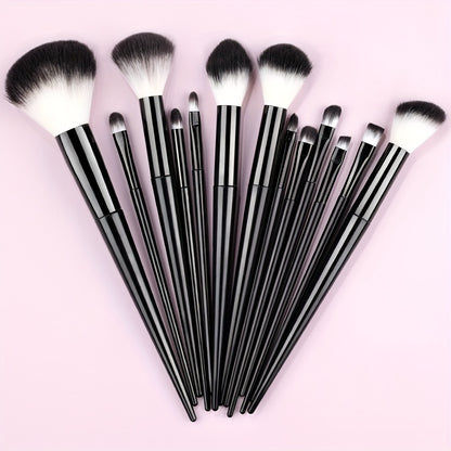 Professional Soft Makeup Brush Set – Fluffy Kabuki Brushes for Face & Eyes