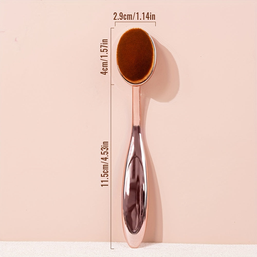 Toothbrush-Style Foundation Brush – Soft & Dense for Flawless Blending