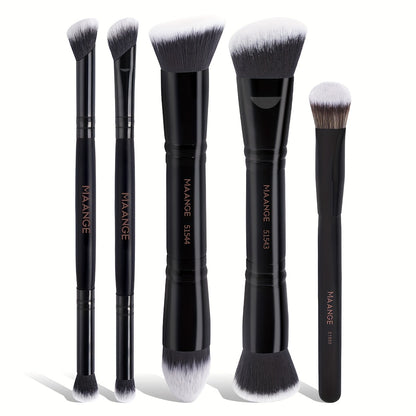 2-5pcs Foundation & Contouring Brush Set with Box – Perfect for BB Cream & Travel