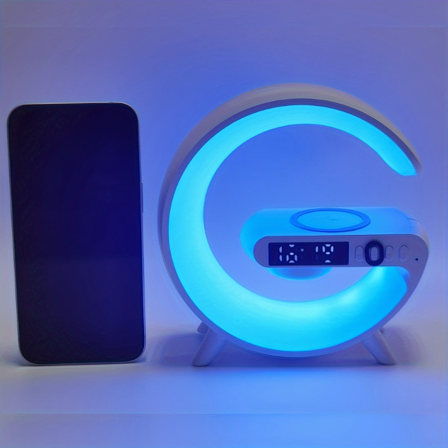 Kouzone Mini Wireless Speaker & Alarm Clock – Sunrise Simulation & Phone Charger