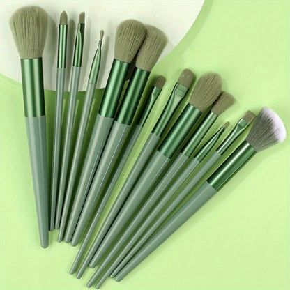 Professional Soft Makeup Brush Set – Fluffy Kabuki Brushes for Face & Eyes