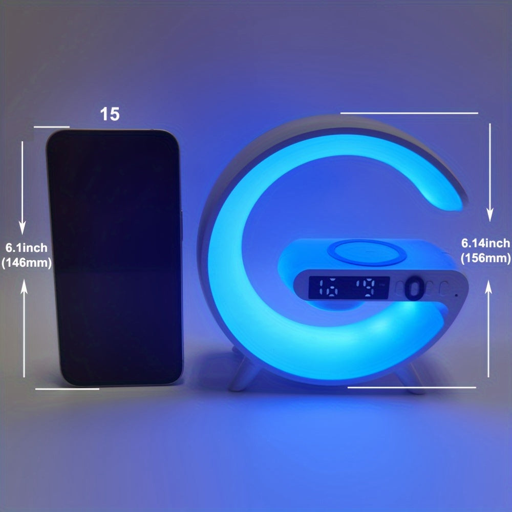 Kouzone Mini Wireless Speaker & Alarm Clock – Sunrise Simulation & Phone Charger