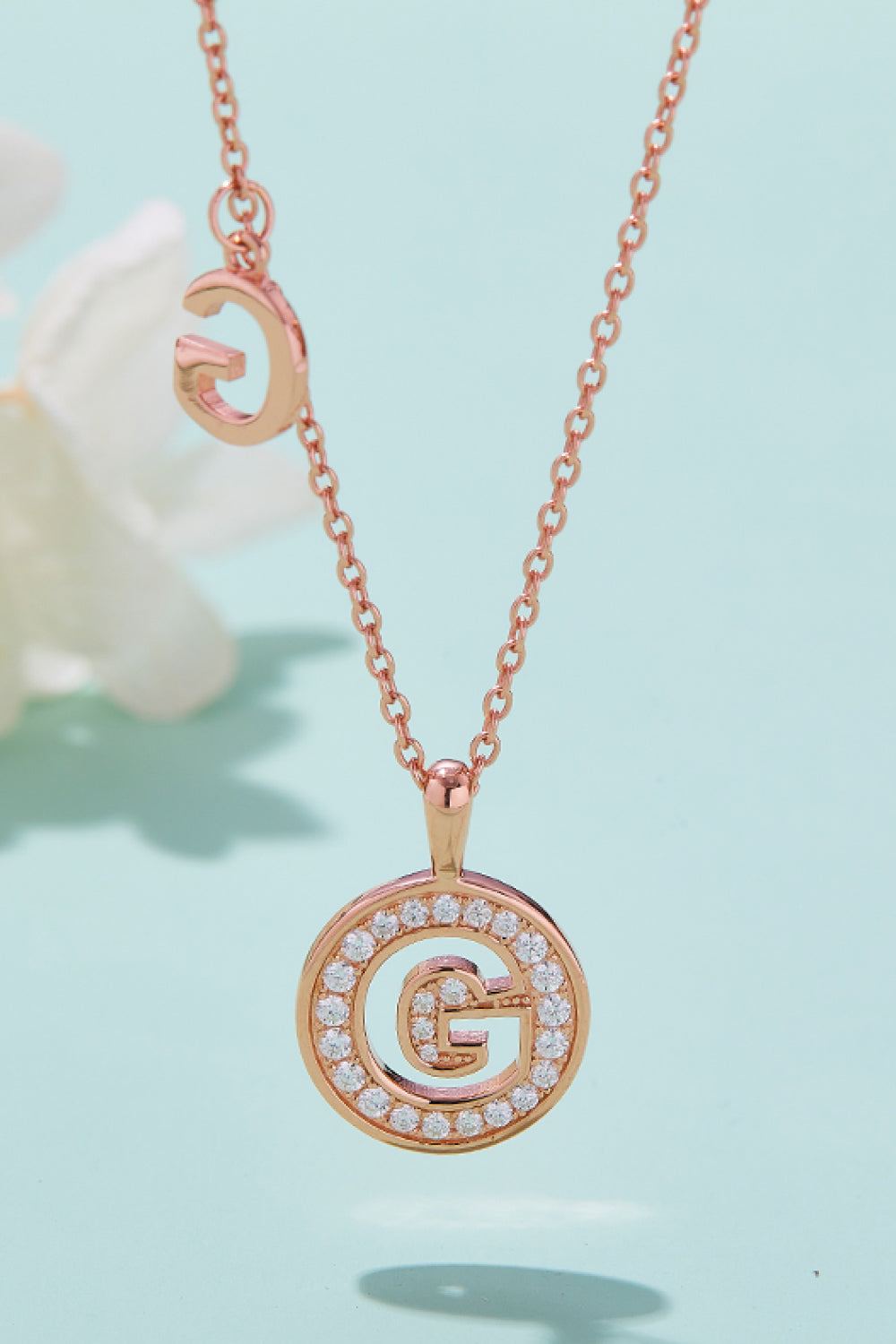 Moissanite letters Necklace