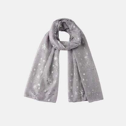 Snowflakes Polyester Scarf