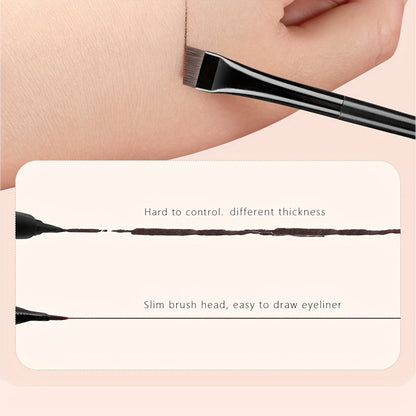 3-in-1 Eyebrow & Eyeliner Brush Set – Precision Natural Eyebrow Powder & Detail Brush