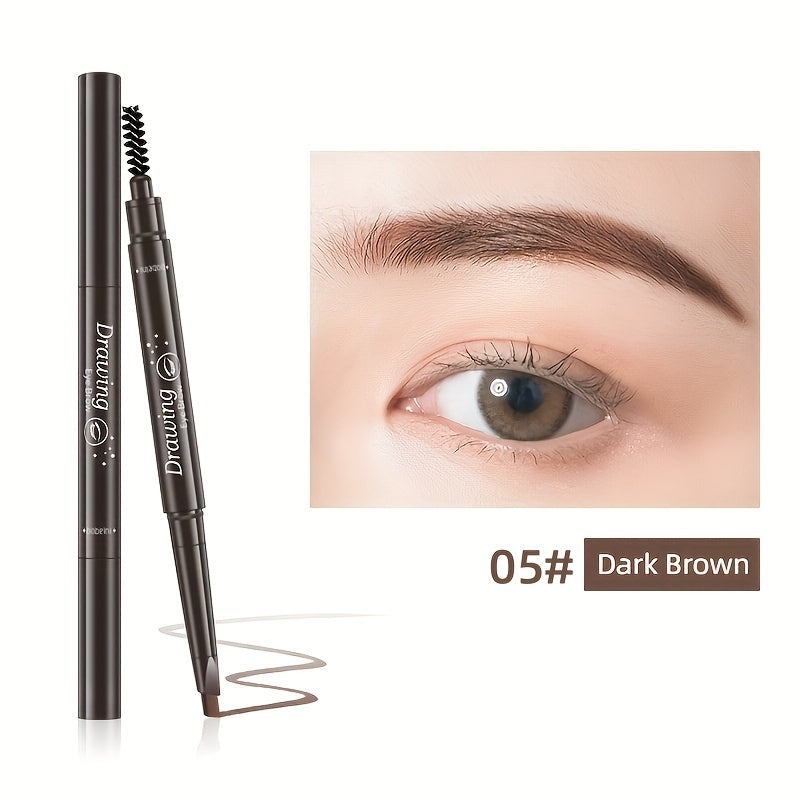 5-Color Waterproof Dual-Ended Eyebrow Pencil – Long-Lasting & Natural Look